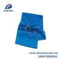 custom LOGO Convenient microfiber gym towel for gym fitness towel with zip pocket